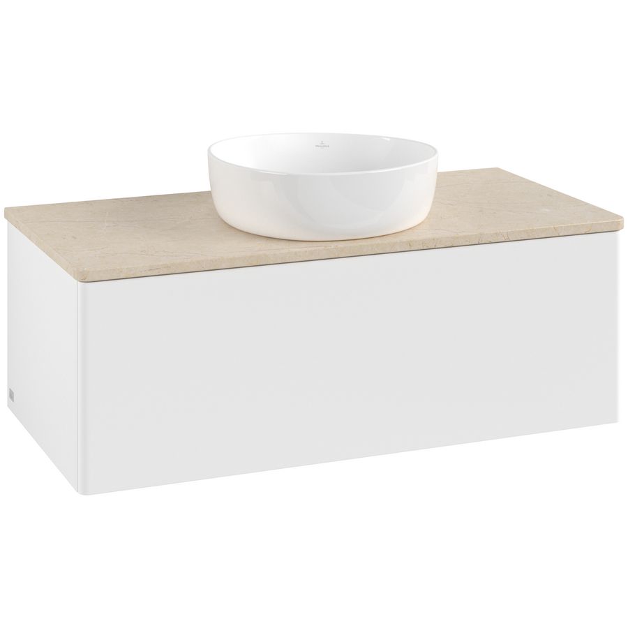 Wastafelonderkast Antao 1000x360x500mm White Matt Lacquer L31013MT