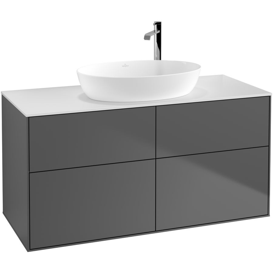 Wastafelonderkast Finion 1200x603x501mm Antr. Matt Lacquer F91100GK
