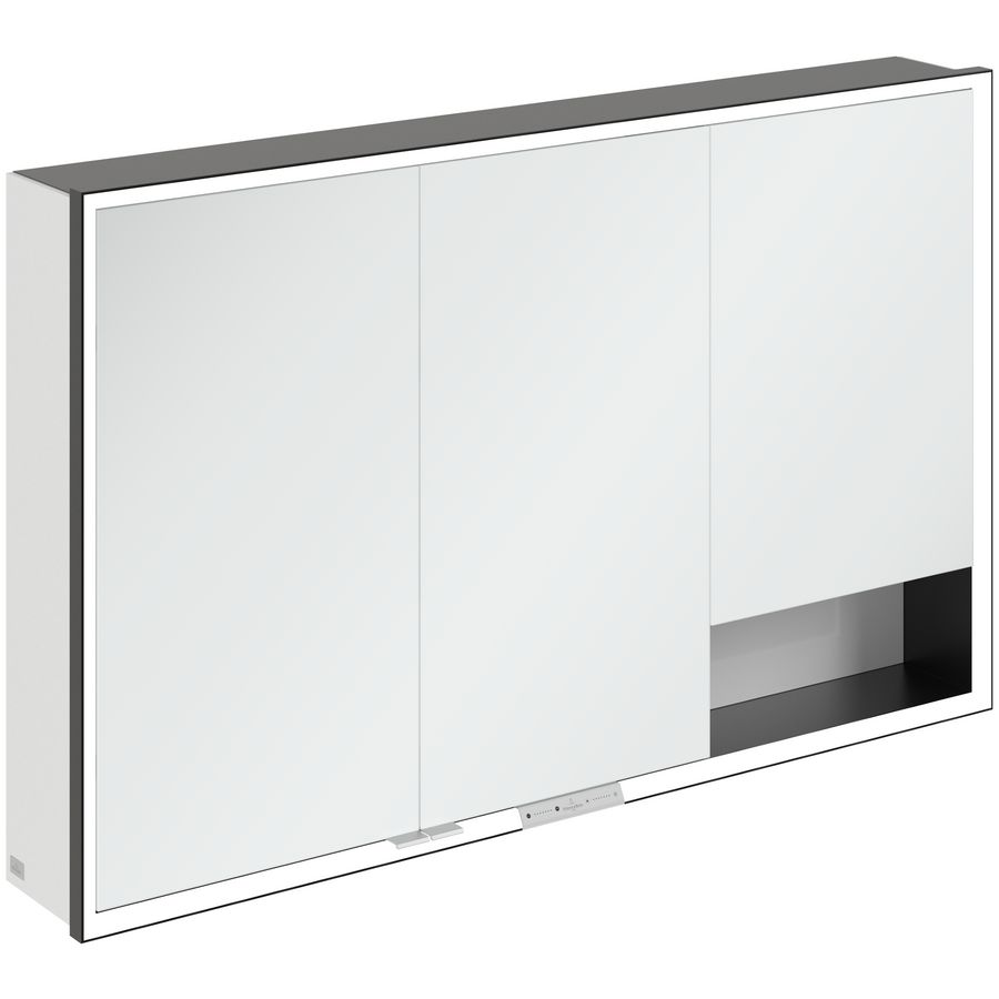 Opbouw Spiegelkast My View+ 1200x750x168mm Brilliant White