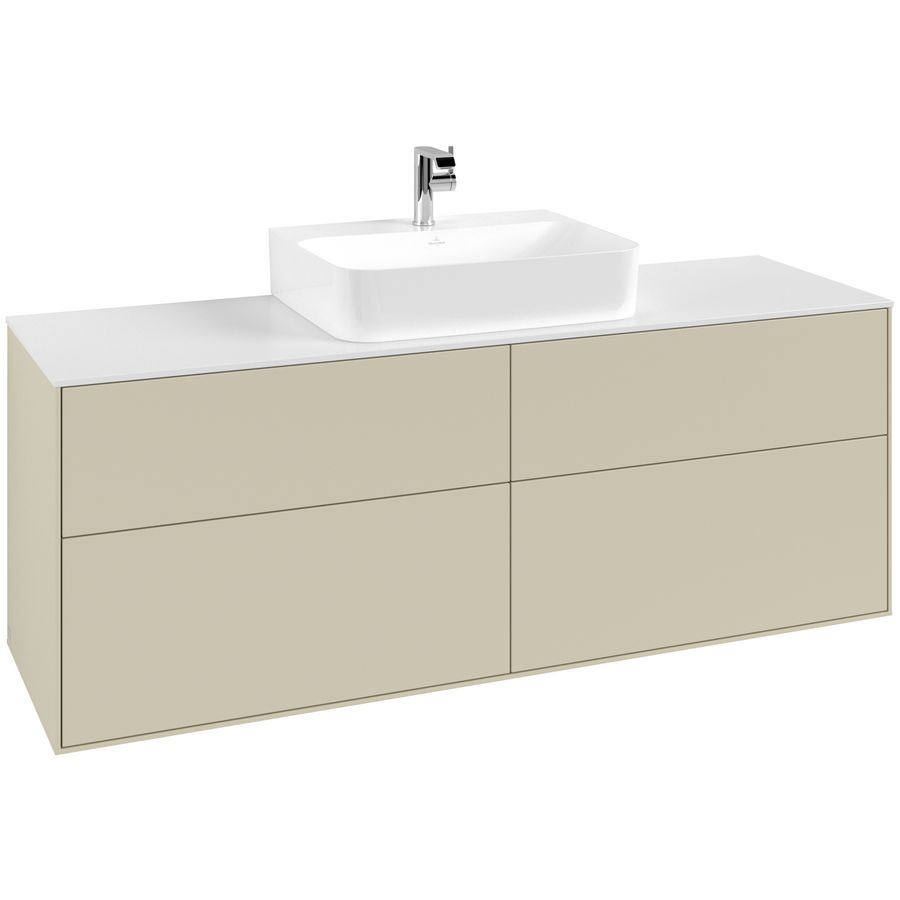 Wastafelonderkast Finion 1600x603x501mm S.Grey Matt Lacquer G19100HJ