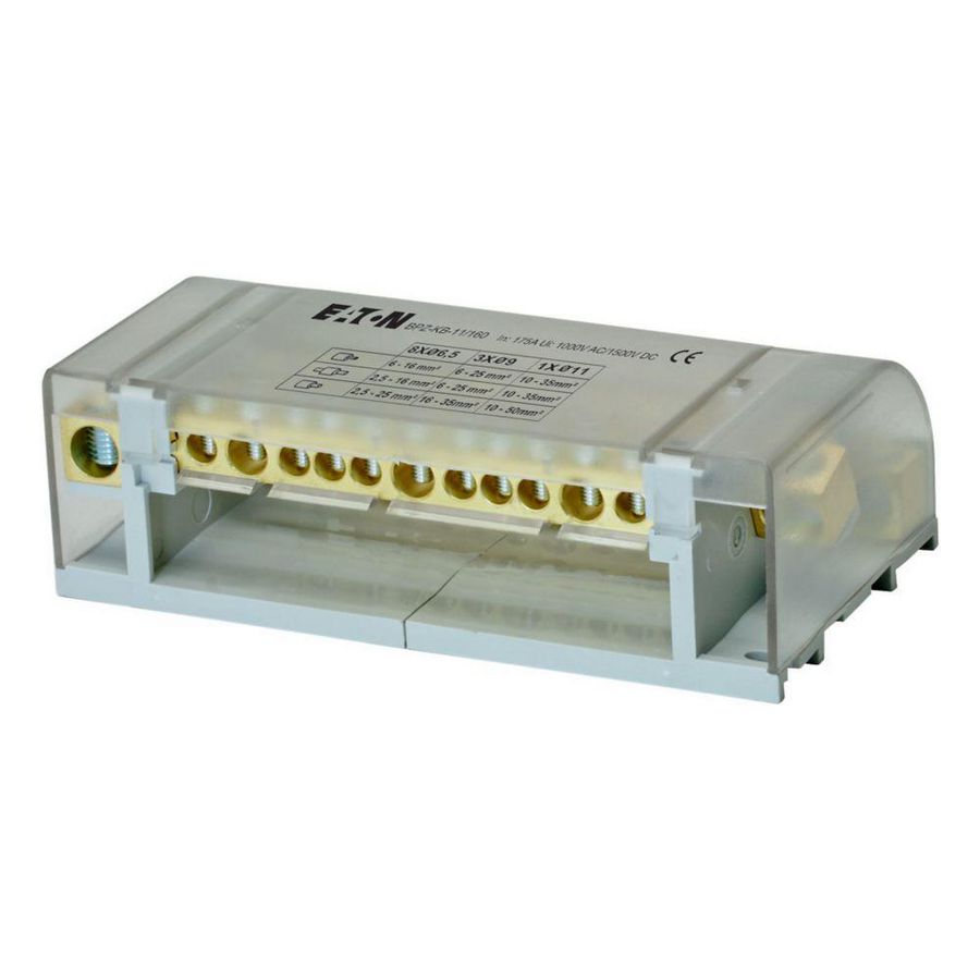 Aansluitklemmenblok BPZ-KB-11/160 4P 160A 1+11 uitg. klem