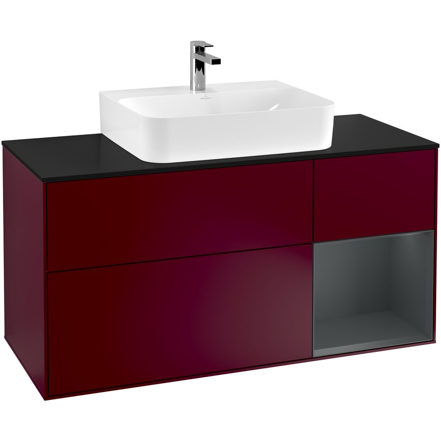Wastafelonderkast Finion 1200x603x501mm Peony Matt Lacquer F172HGHB