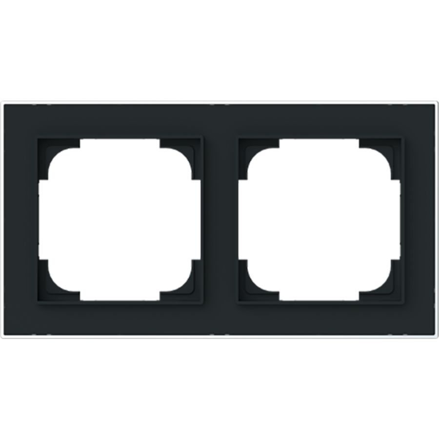 afdekraam 2v art-matzwart/chroom