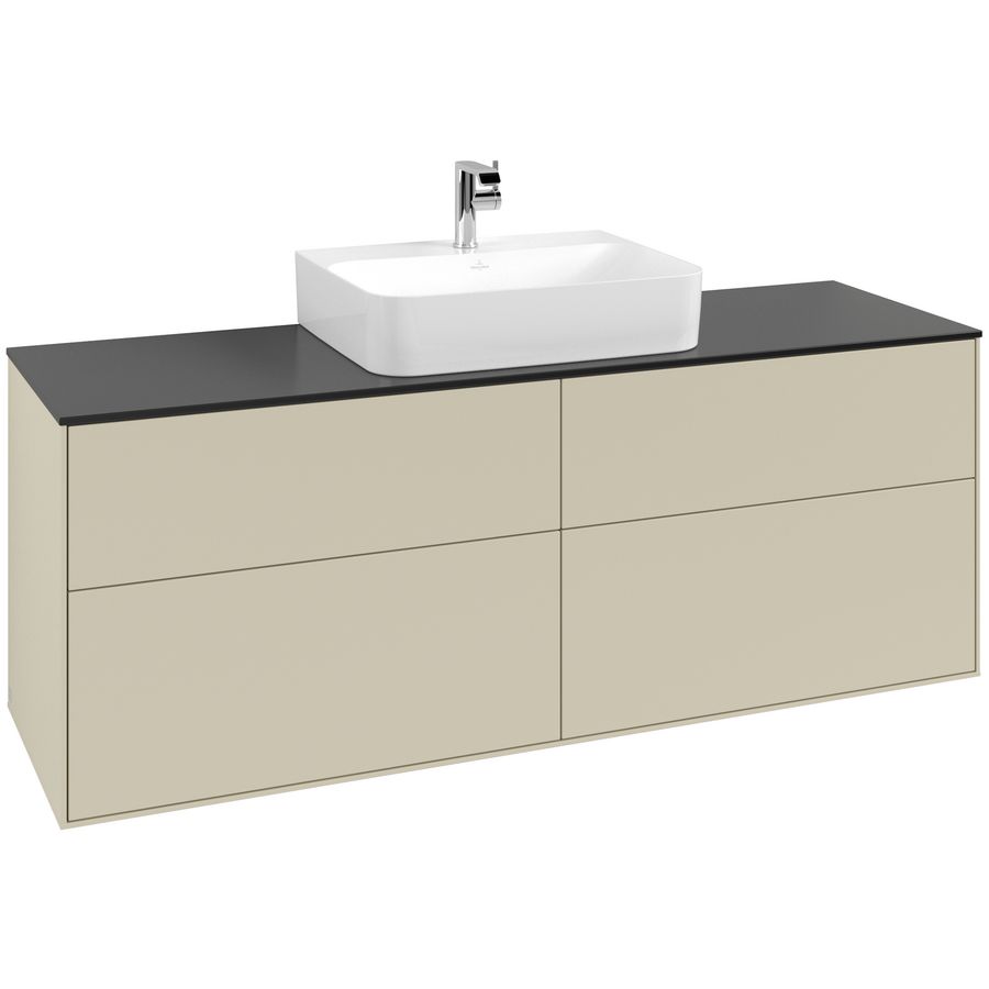Wastafelonderkast Finion 1600x603x501mm S.Grey Matt Lacquer G19200HJ