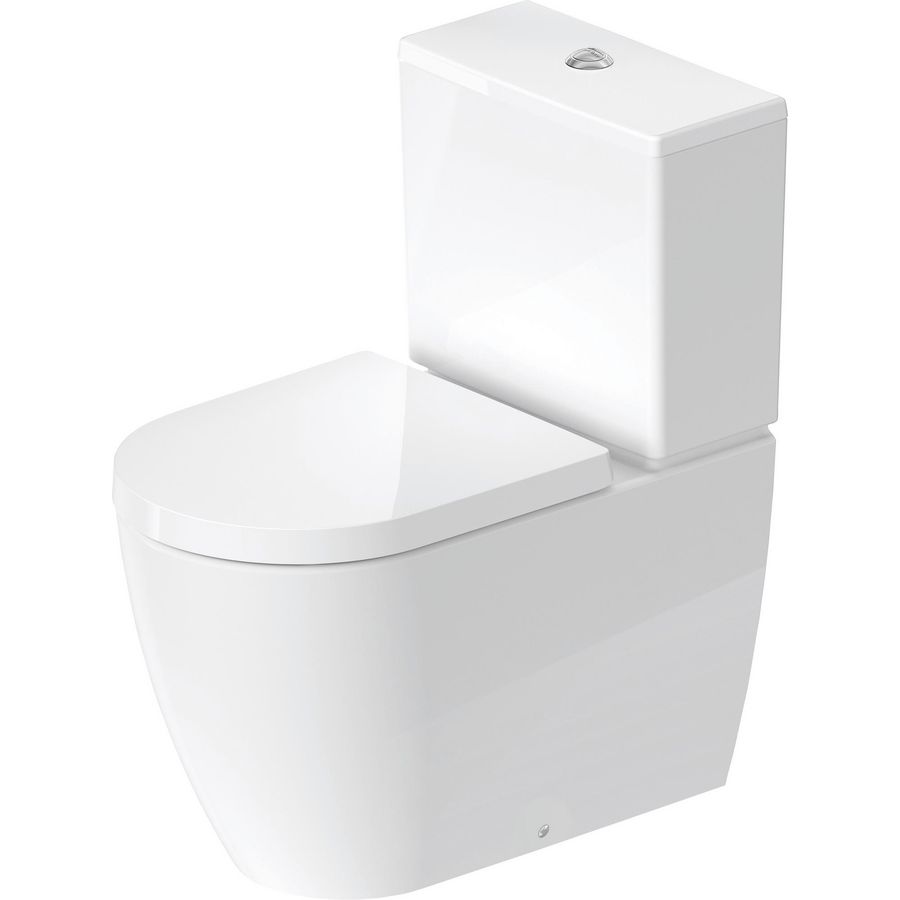 Staand closet tbv duoblok wit hoogglans 650mm ME by Starck (excl. zitting / reservoir)