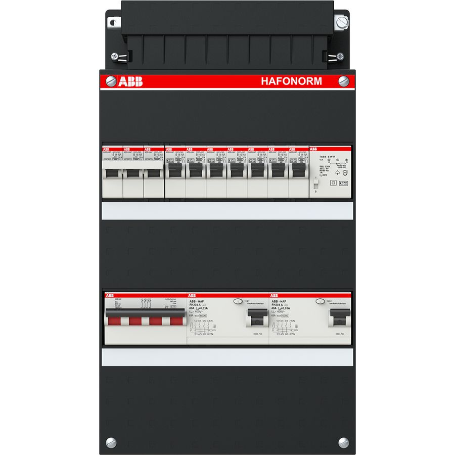 Installatiekast 7x achter 2x 30mA + KT + HS 3-f