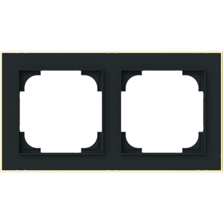 afdekraam 2v art-matzwart/goud