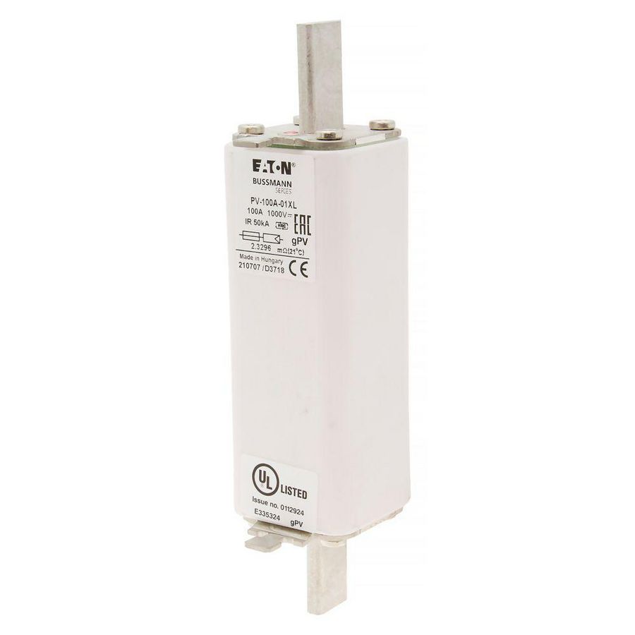 Zekering hoge snelheid 100A DC 1000V 50kA 01XL gPV UL IEC