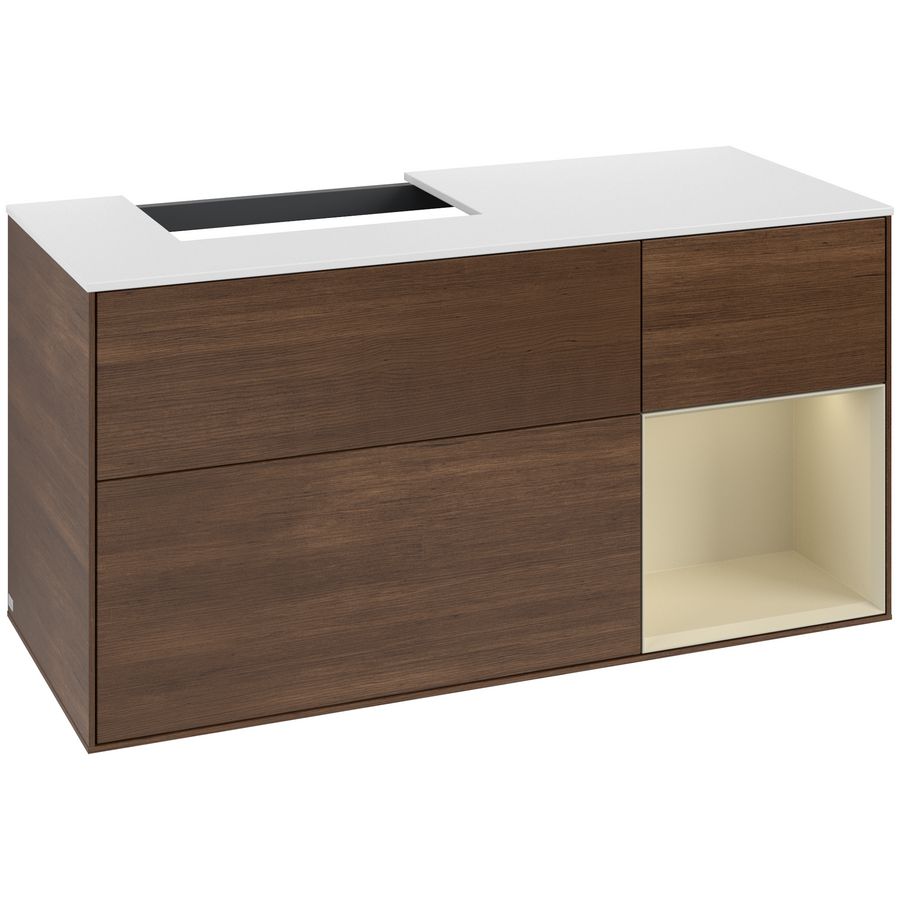 Wastafelonderkast Finion 1200x603x501mm W.Veneer G151HJGN
