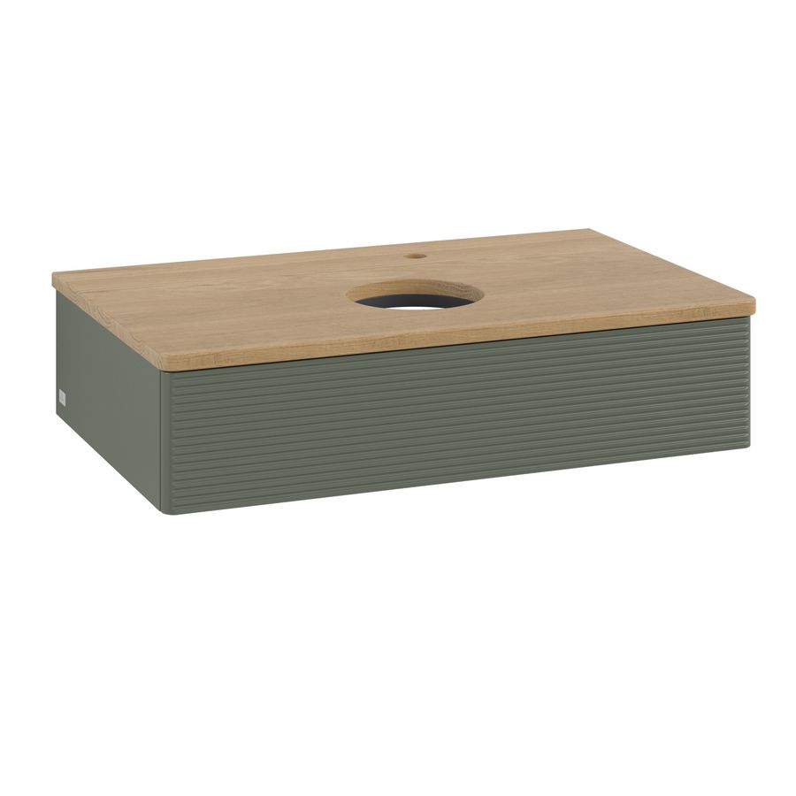 Wastafelonderkast Antao 800x190x500mm L.Green Matt Lacquer K08151HL
