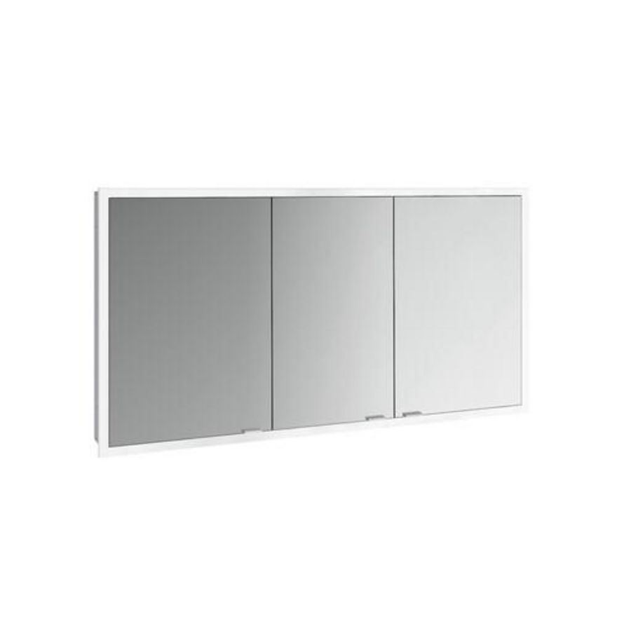 Prime slim LED spiegelkast 1400mm 3 deuren inb. alu/spiegel