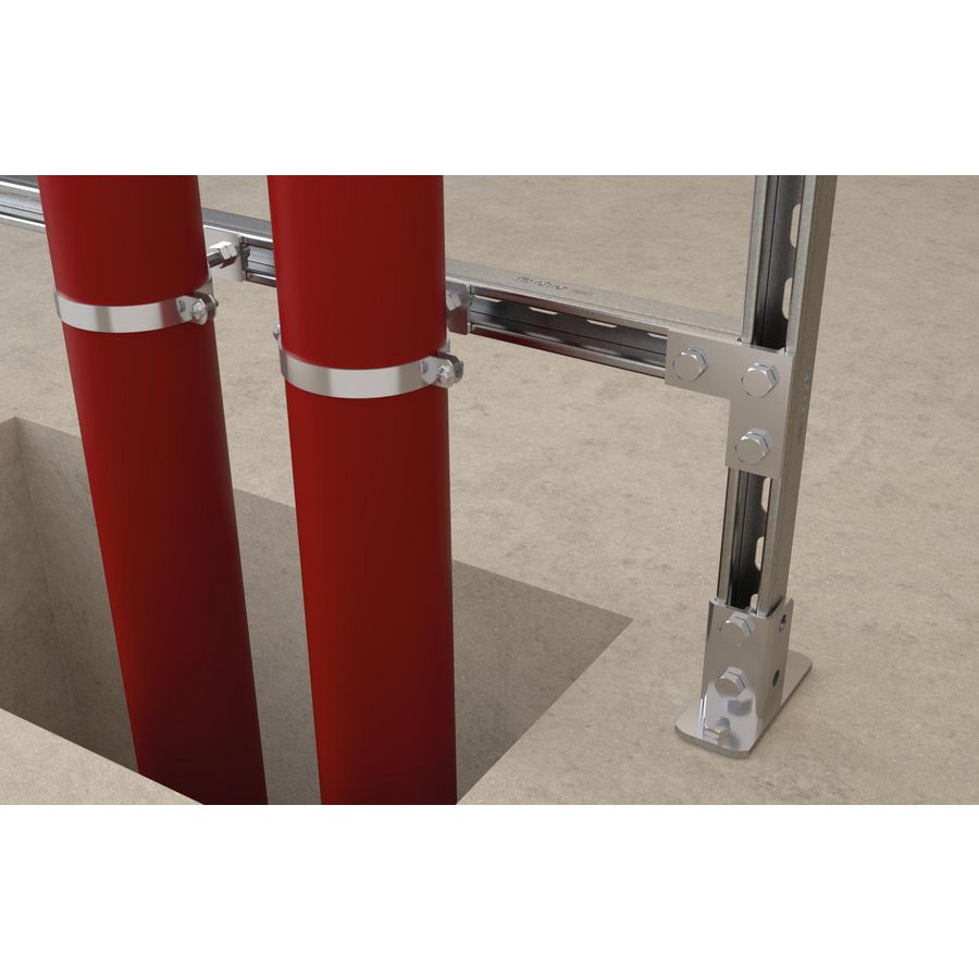 Pijpbeugel FRSN 118-122mm M8/M10 VVE=25