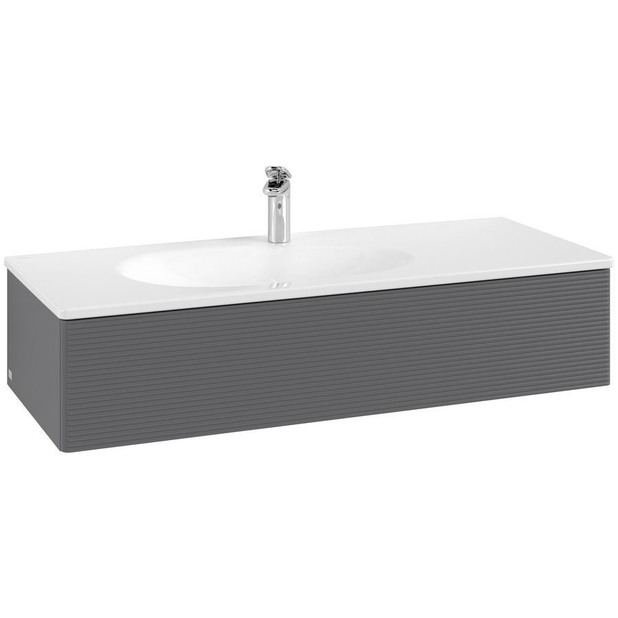 Wastafelonderkast Antao 1188x256x493mm Antr. Matt Lacquer K03100GK