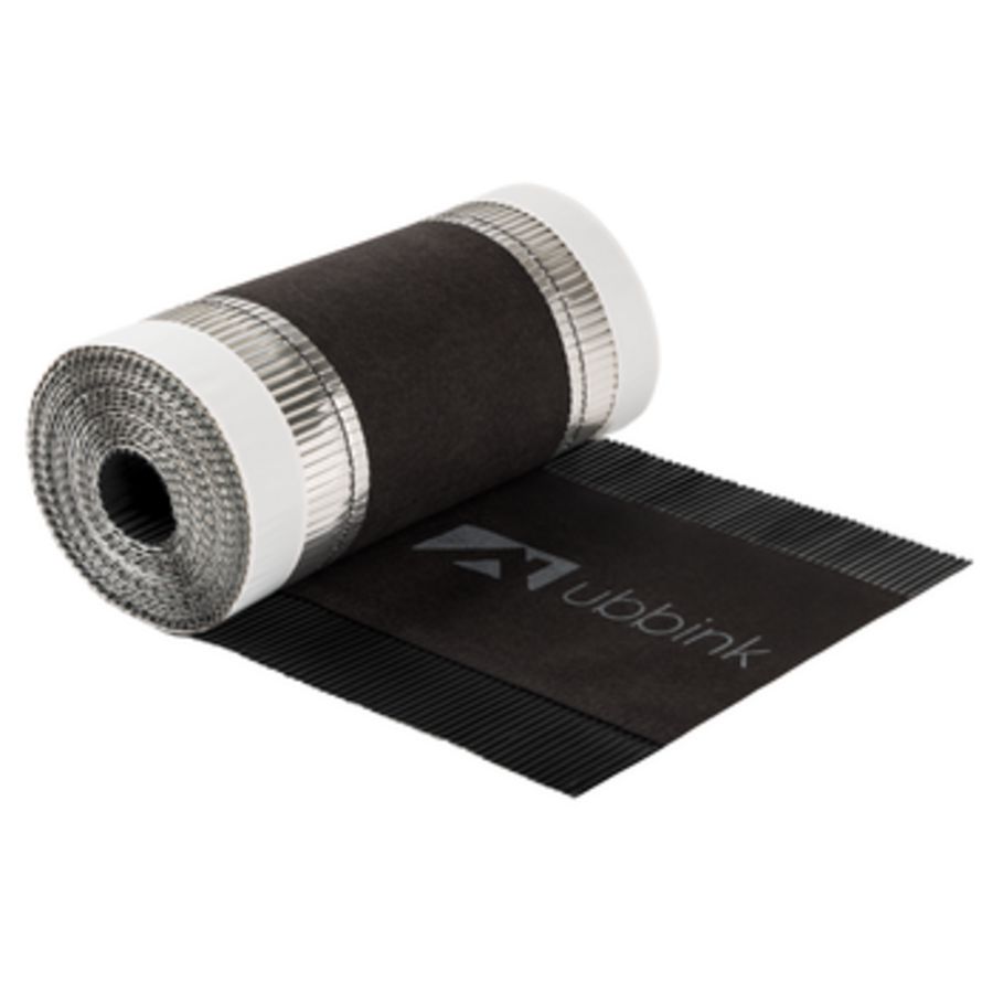 Nok- en hoekkeper Airtec Plus 330mm rol a 6,5mtr. zwart VVE=4