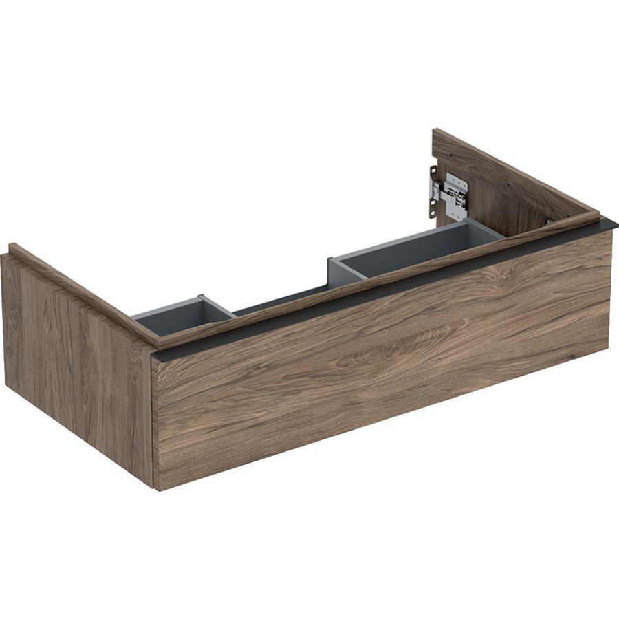 iCon wastafel onderkast met lade 90cm noten hickory