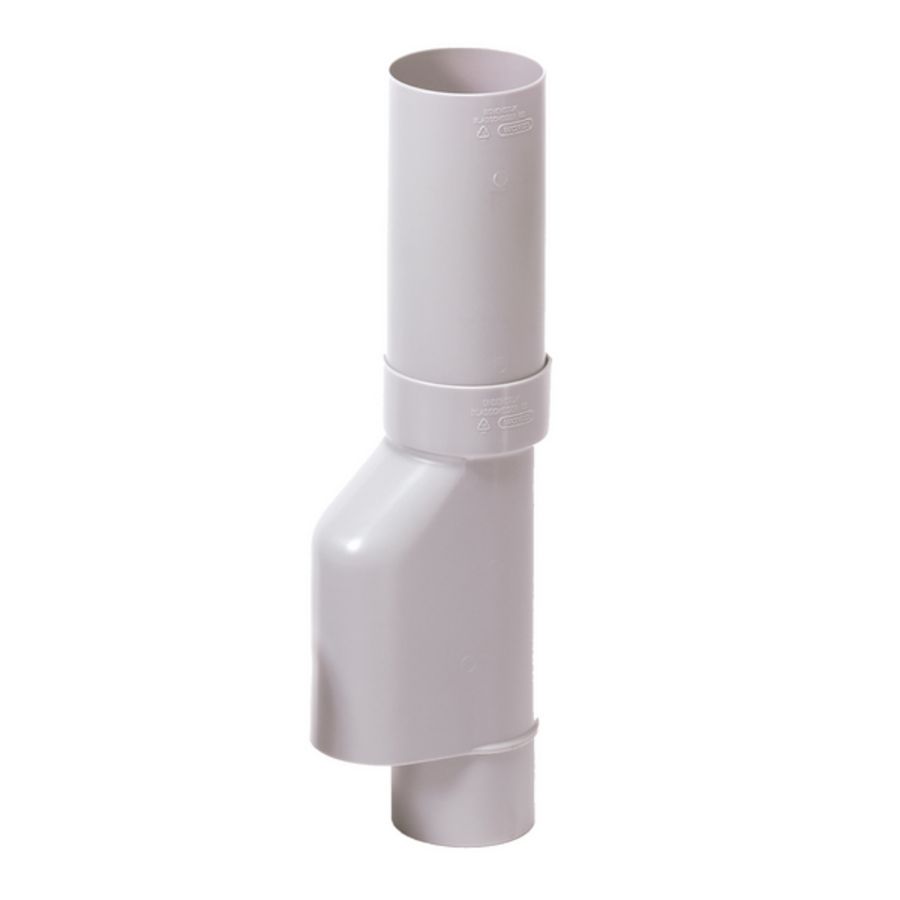 PP HWA bladafscheider voor standleiding 80mm wit