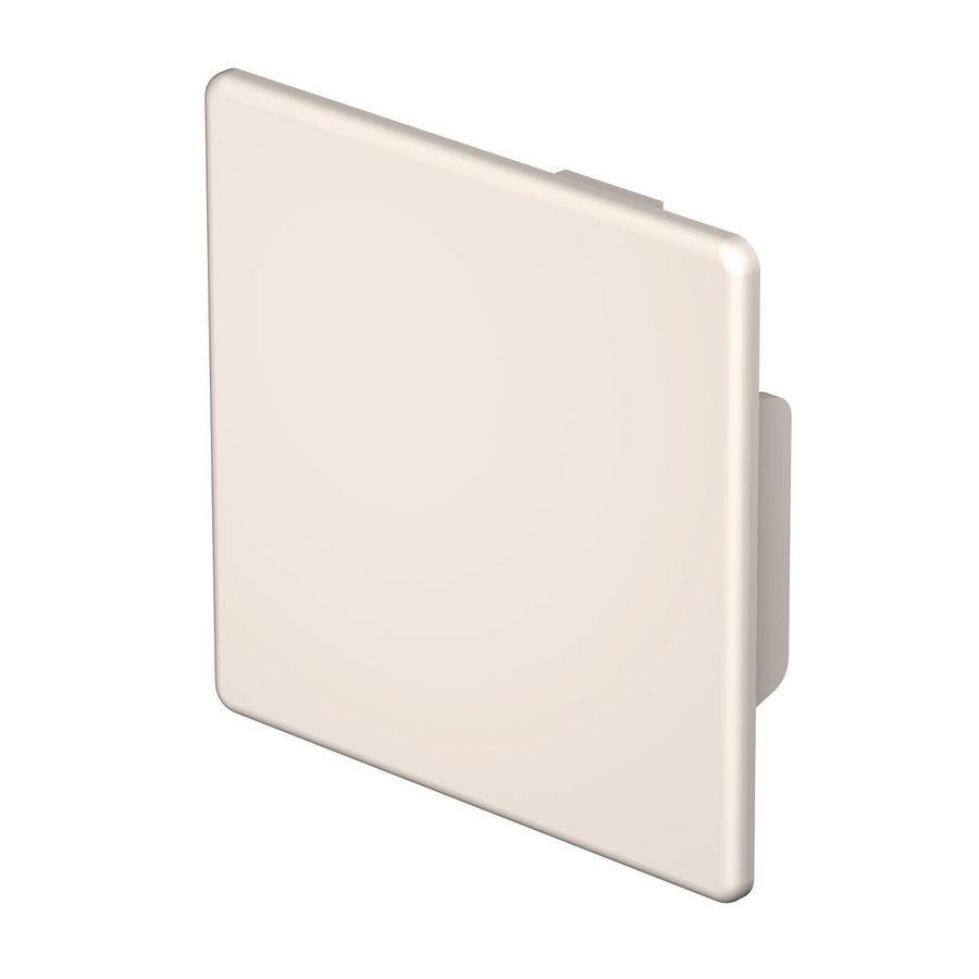 Eindstuk 60x60mm polyvinylchlorid creme wit 9001 VVE=10