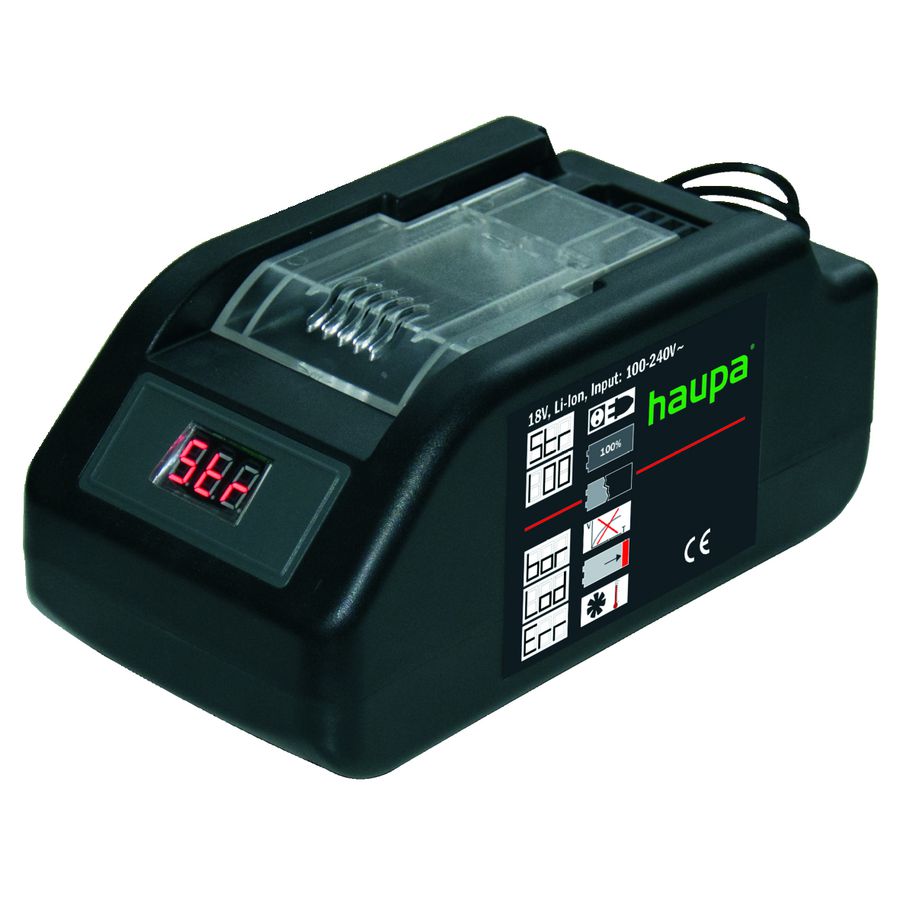 Snellader Li-Ion 18V compatibel met alle Li-Ion 18V accus