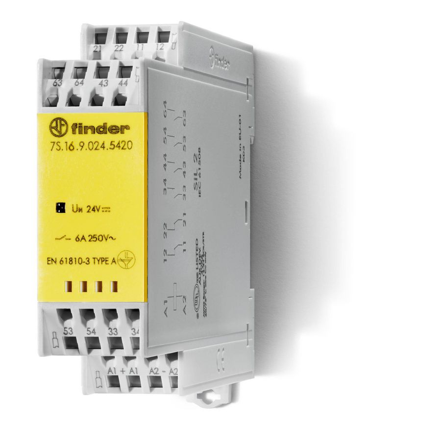 FIN REL GEDW.C. 5M+1V 6A 24VDC