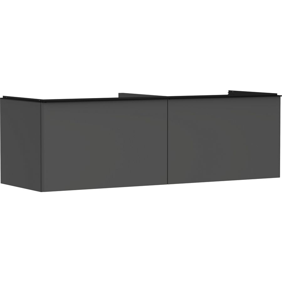 Onderkast mat grijs diamant 1560x550mm 2x la voor consoles greepkleur mat zwart Xelu Q 54071670