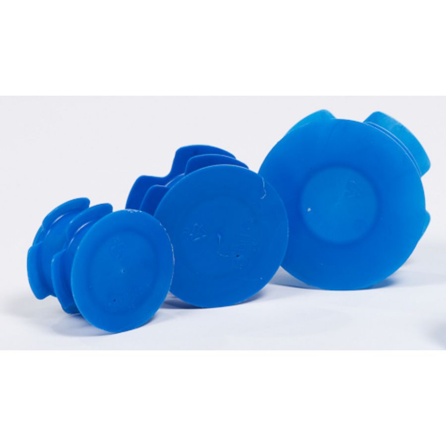 Afdekkap kort 75mm blauw VVE=200