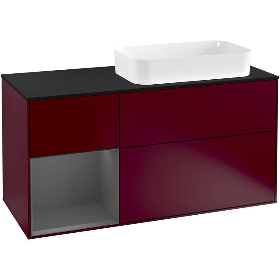 Wastafelonderkast Finion 1200x603x501mm Peony Matt Lacquer F272GKHB