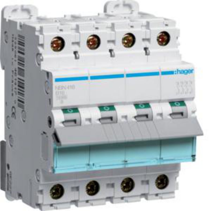 Installatieautomaat 4-polig 16A B-karakteristiek 10 (15)kA