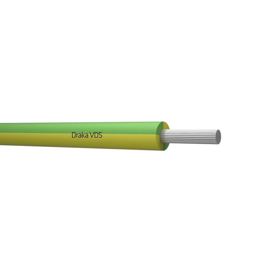 Doos a 100m. VDS VK Eca 90C ye/gn# 4mm²