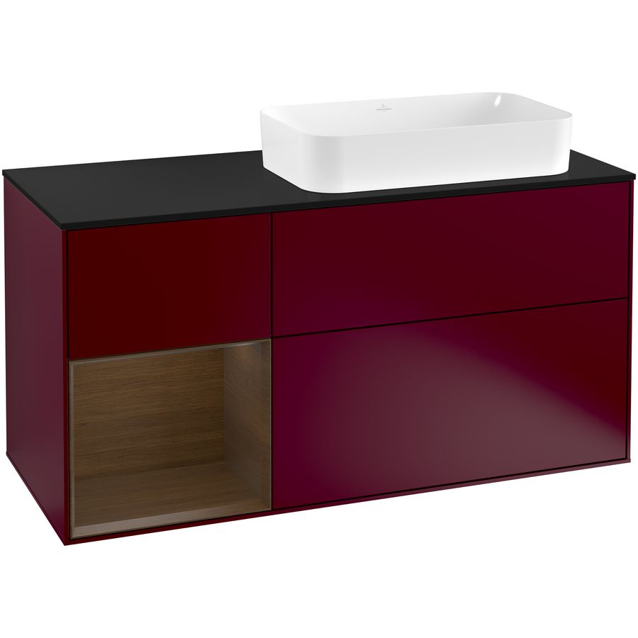 Wastafelonderkast Finion 1200x603x501mm Peony Matt Lacquer F272GNHB