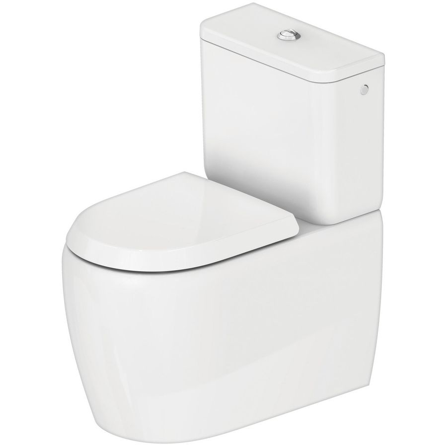 Qatego Staand toilet voor combinatie Wit Hoogglans 660mm 2021090000