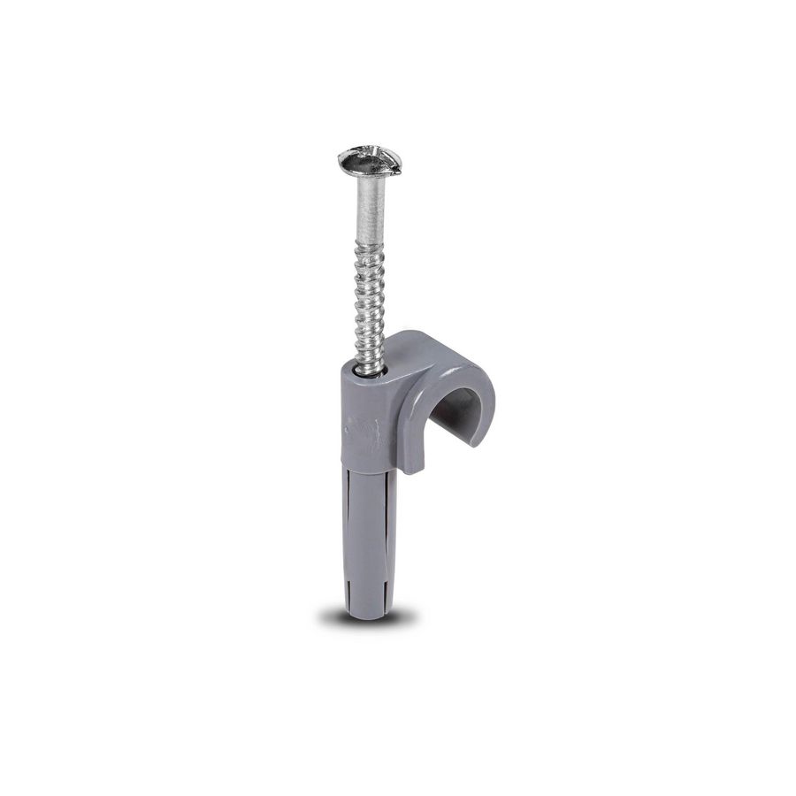 Doos a 100st. Plugclip schroef 8/10mm grijs