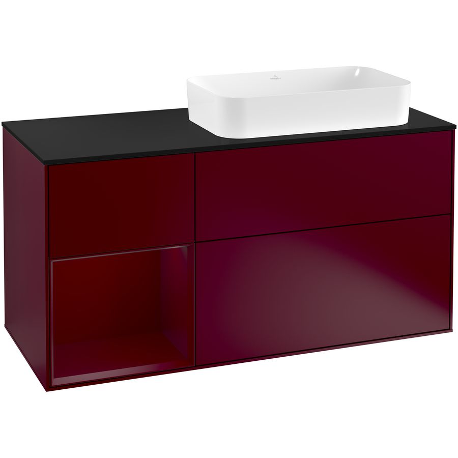 Wastafelonderkast Finion 1200x603x501mm Peony Matt Lacquer F272HBHB