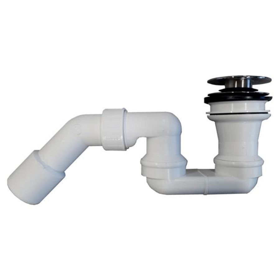 Afvoerplug push-to-open chroom z. overloop functie