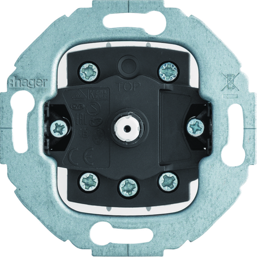 Draaischakelaar 2-polig uit Serie 1930/Glas/R.classic