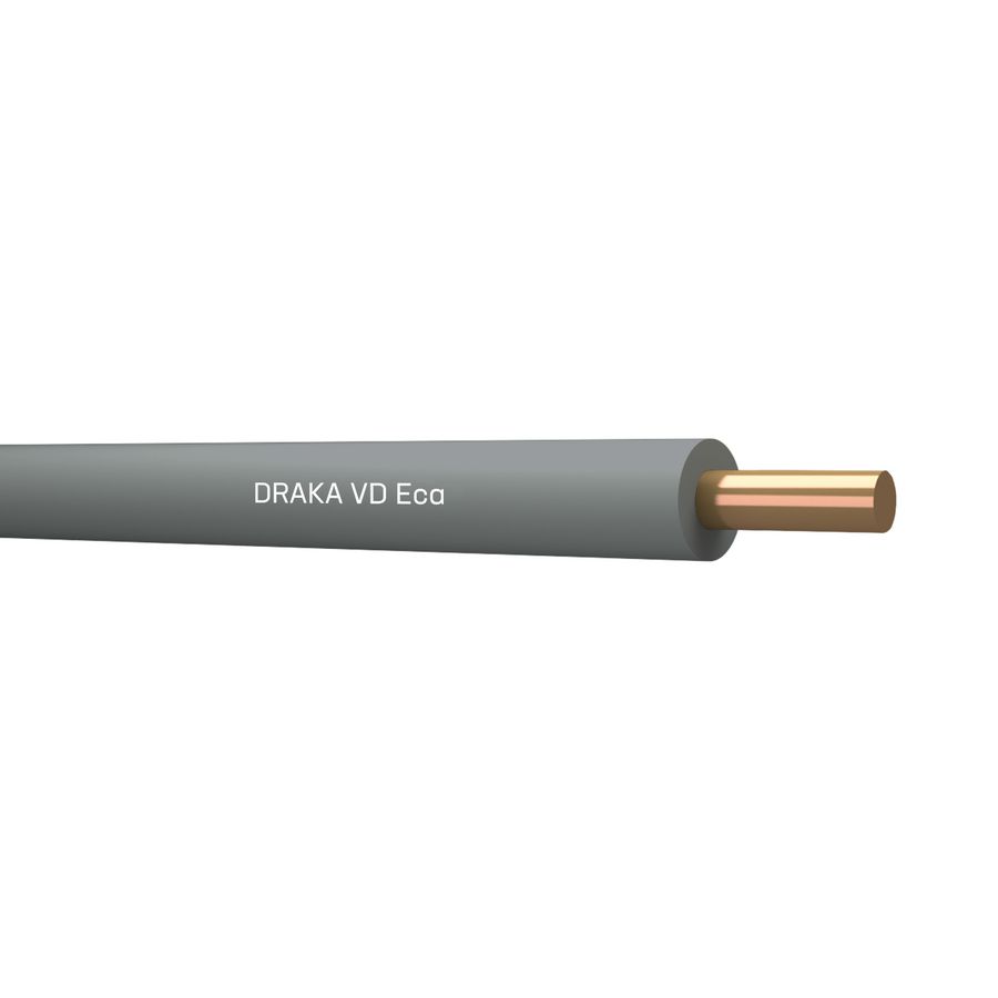 Haspel a 500m. installatiedraad VD Eca gy# 25mm² (Grijs)