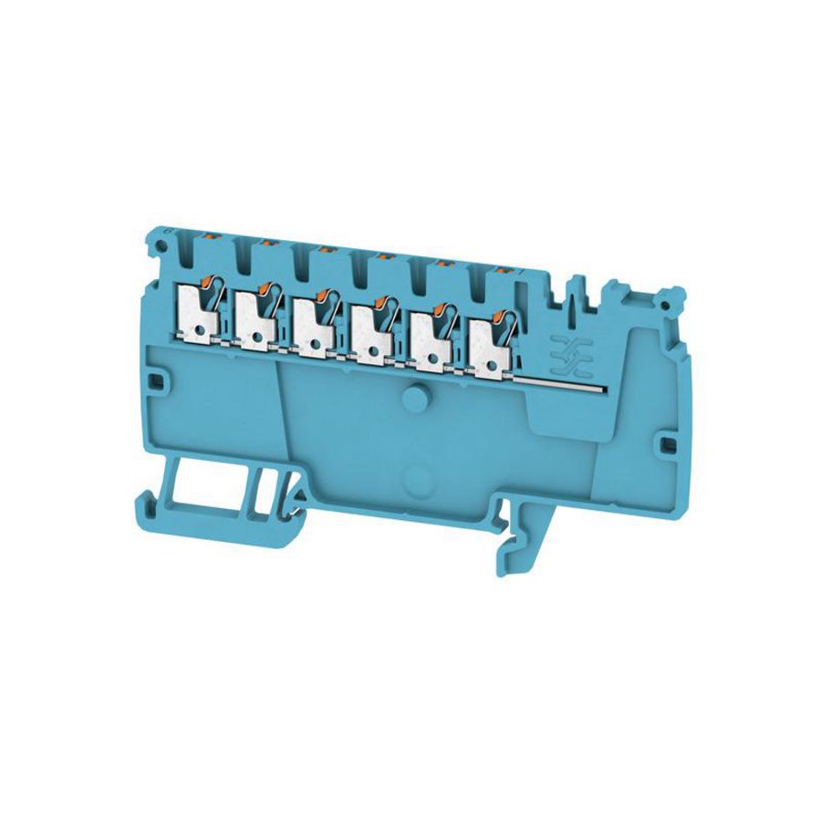 Doorvoerklem PUSH IN blauw 1.5mm2 17.5 A 500 V conn VVE=50