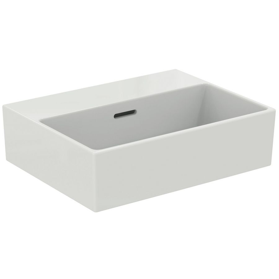 EXTRA fontein 45x35cm zonder kraangat met overloop gesl. wit ideal