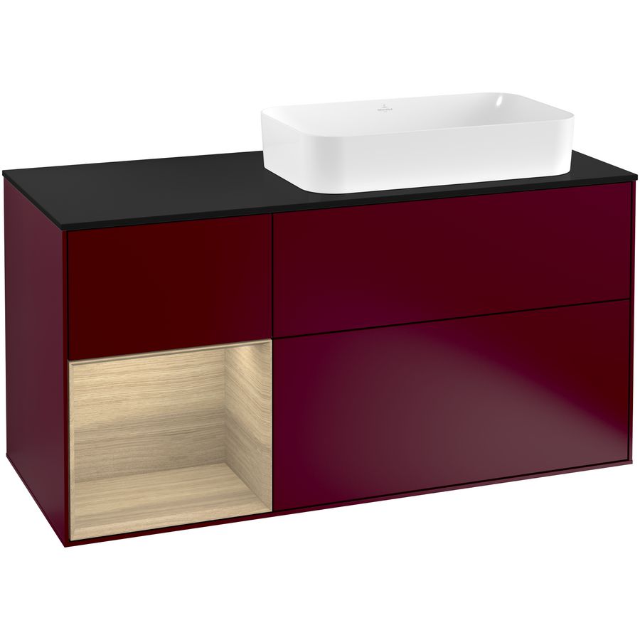 Wastafelonderkast Finion 1200x603x501mm Peony Matt Lacquer F272PCHB