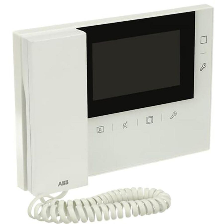 Binnenpost deurcomm. Opbouw 4,3" incl. handset wit