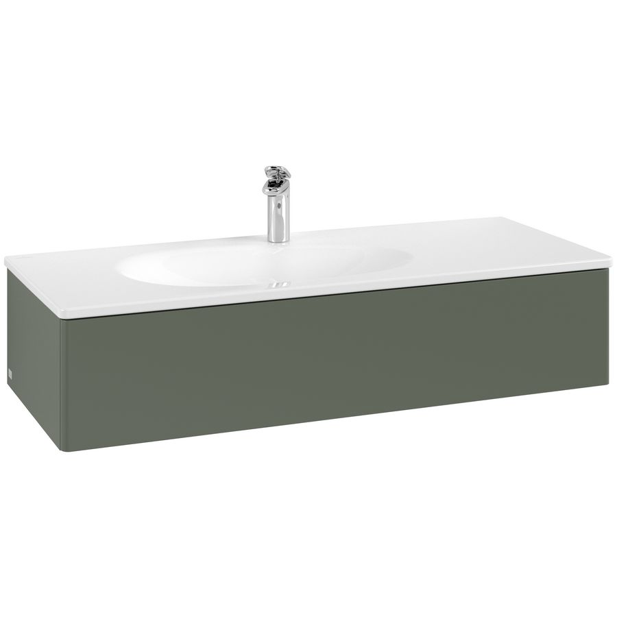 Wastafelonderkast Antao 1188x256x493mm L.Green Matt Lacquer L03000HL