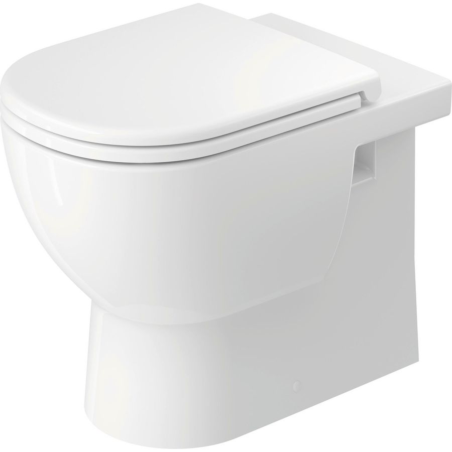 D-CODE #203709 staand closet PK. wit back-to-wall diepspoel rimless hoogglans (excl. zitting)