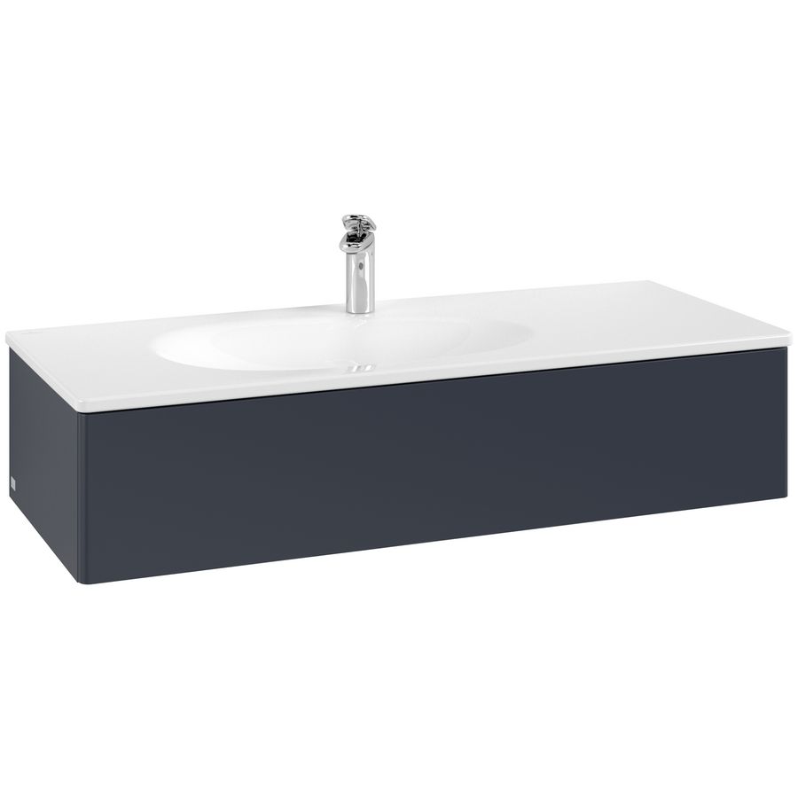 Wastafelonderkast Antao 1188x256x493mm Mid.Blue Matt Lacquer K03000HG