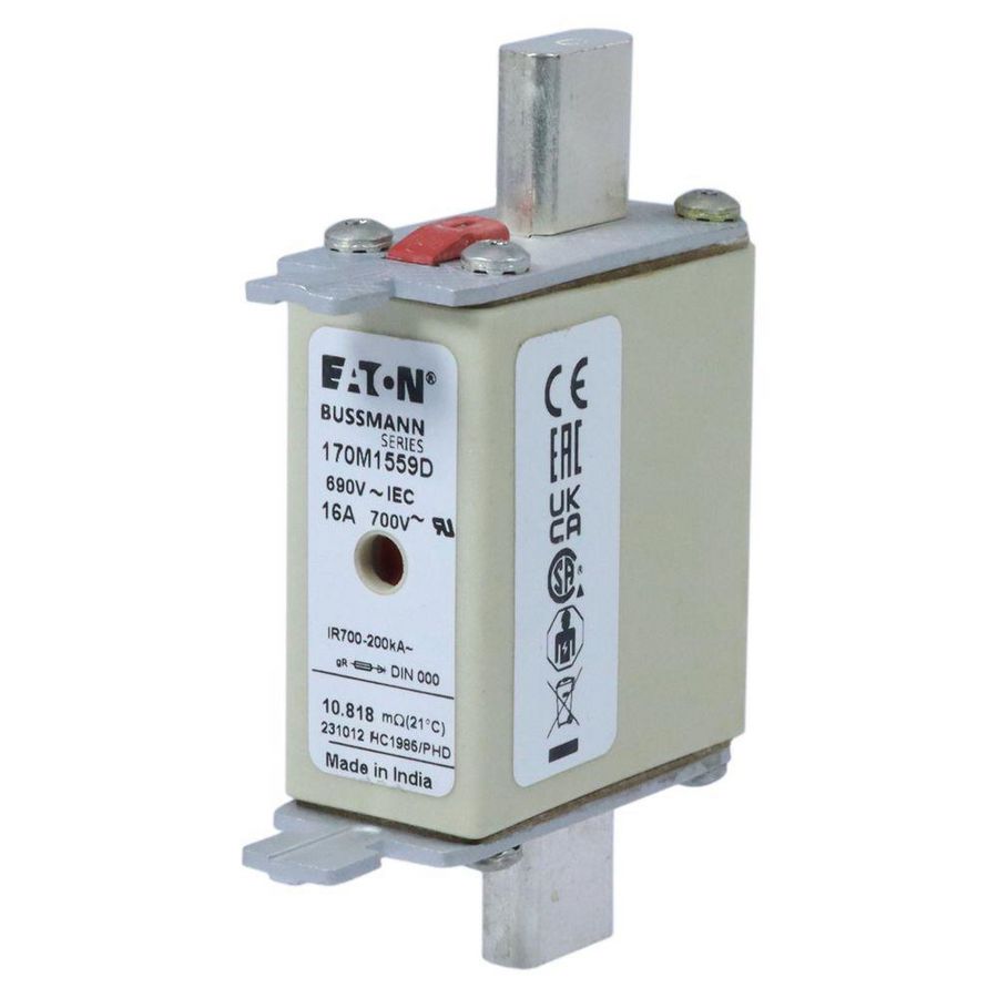 Zekering hoge snelheid 16A AC 690V 200kA 000 gR IEC VVE=10