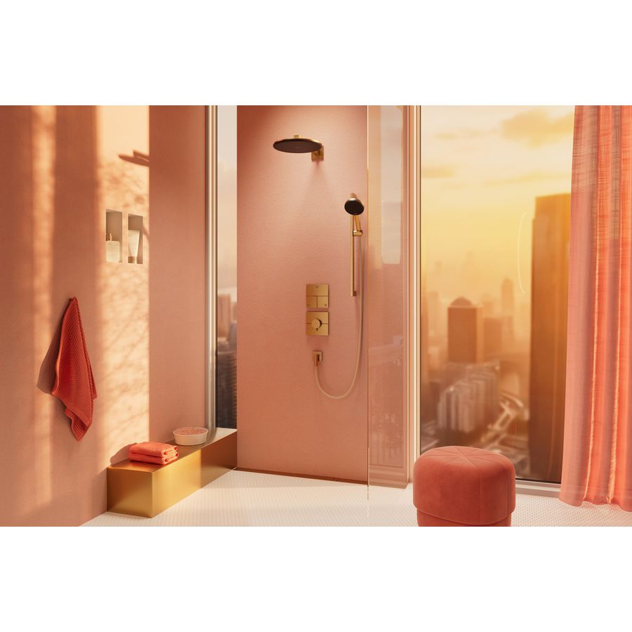 ShowerSelect Comfort E thermostaat afbouwdeel tbv inbouw Brushed Bronze