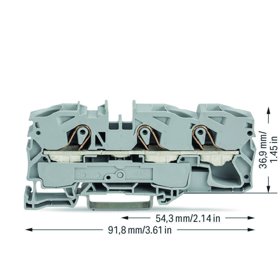 3-draads rijg 16mm² voor Ex e II- VVE=20