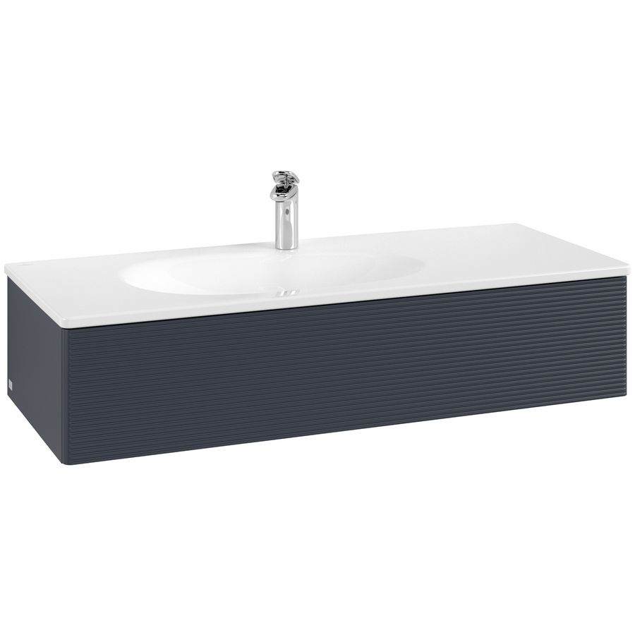 Wastafelonderkast Antao 1188x256x493mm Mid.Blue Matt Lacquer L03100HG
