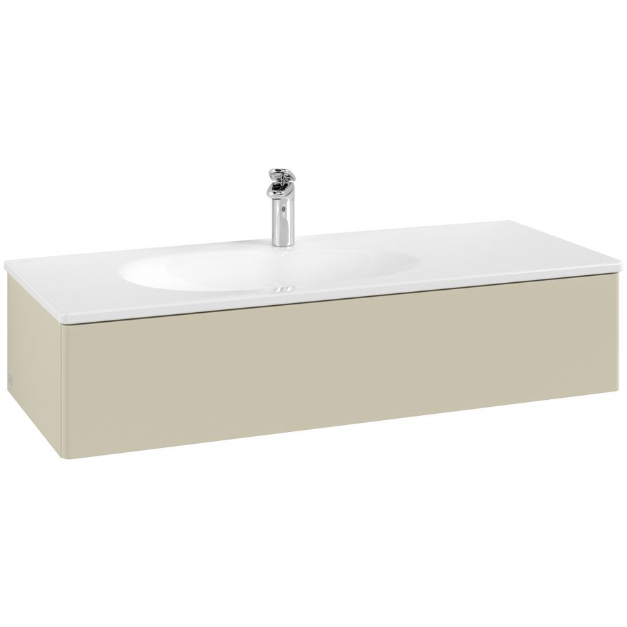 Wastafelonderkast Antao 1188x256x493mm S.Grey Matt Lacquer K03000HJ
