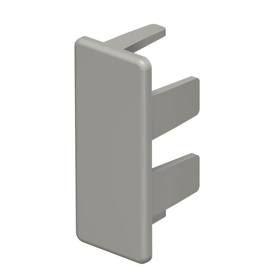 Eindstuk 15x40mm polyvinylchlorid steengrijs VVE=10