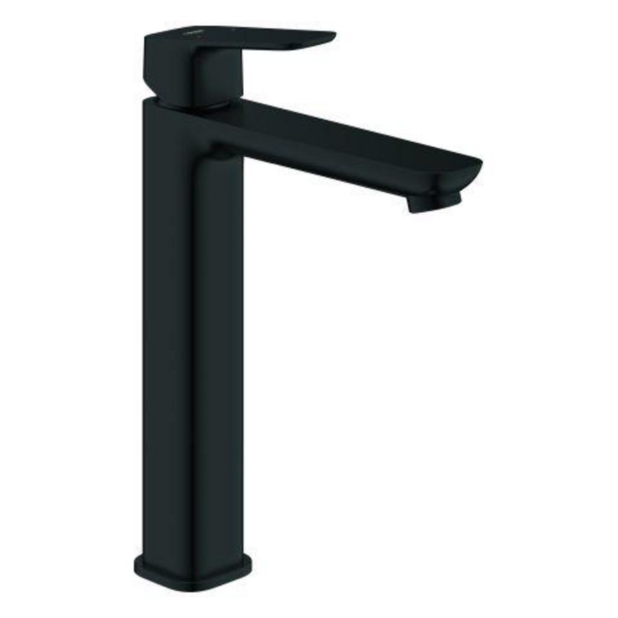 Wastafelmengkraan Smooth Body, Matte Black Cubeo (Prof)