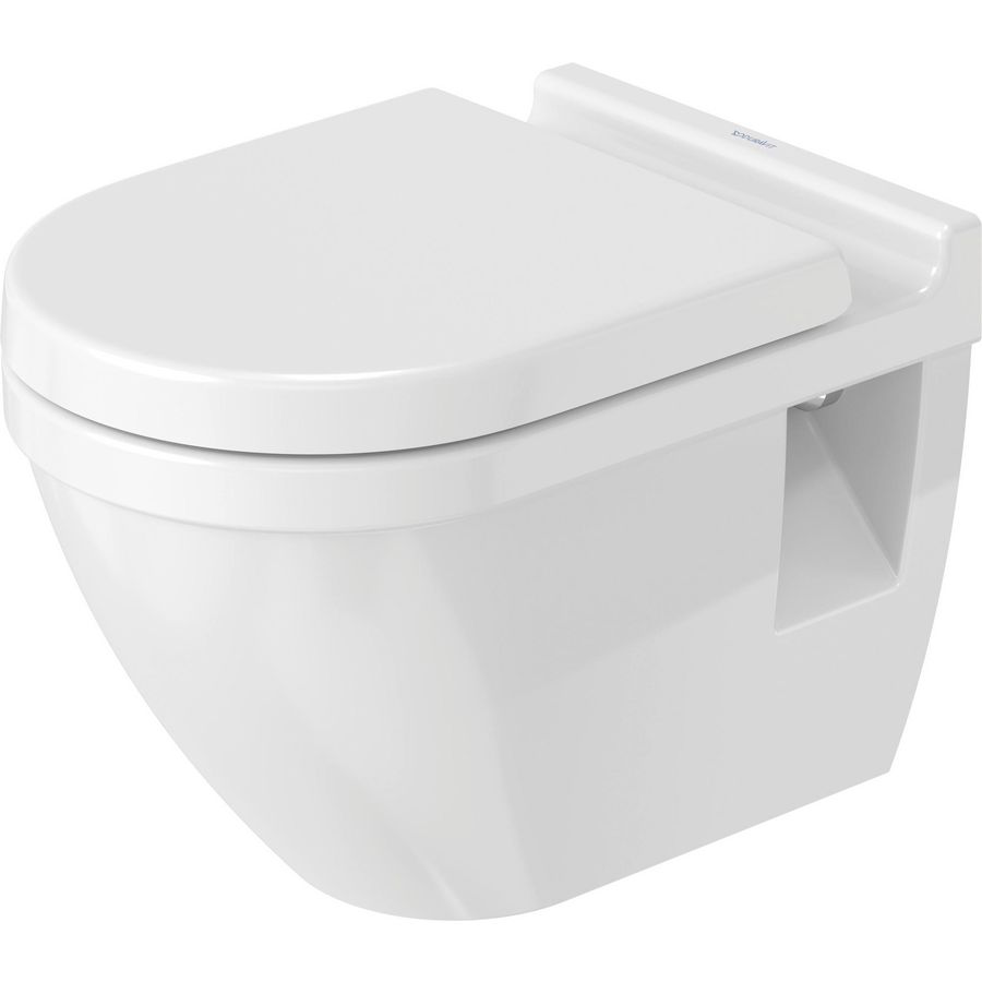 STARCK 3 #220109 wandcloset 540mm wit vlakspoel gesloten 3ltr./6ltr. (excl. zitting)